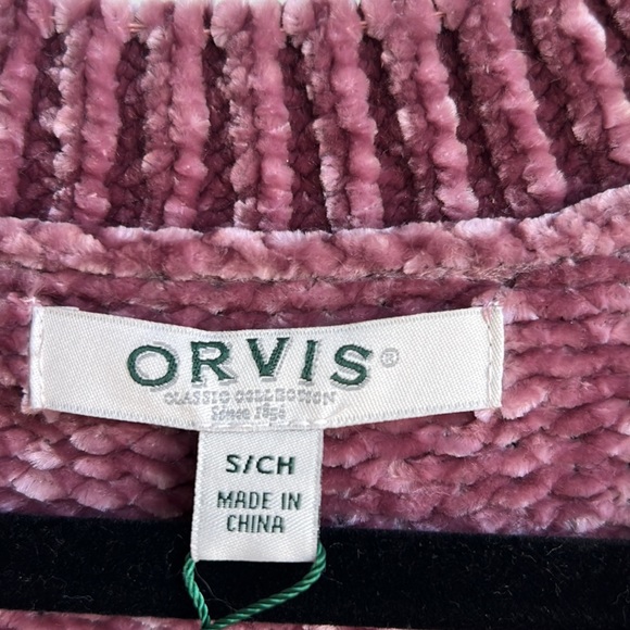 OVIS Mauve Chenille V Neck Sweater - Picture 10 of 13